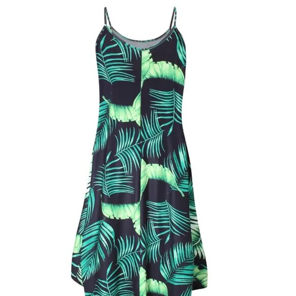 Women Plus Size Tropical Beach Summer Trendy Vacation Holiday Maxi Dress 18W-20W - Picture 3 of 9